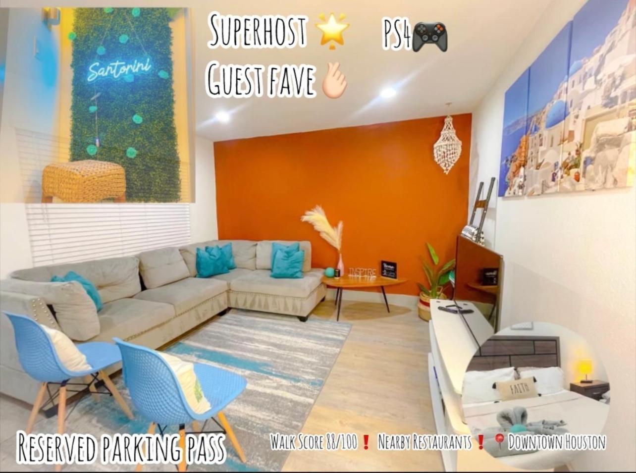 Modern Santorini Suite Houston Nrg Tmc Luxurious Walkable Екстериор снимка
